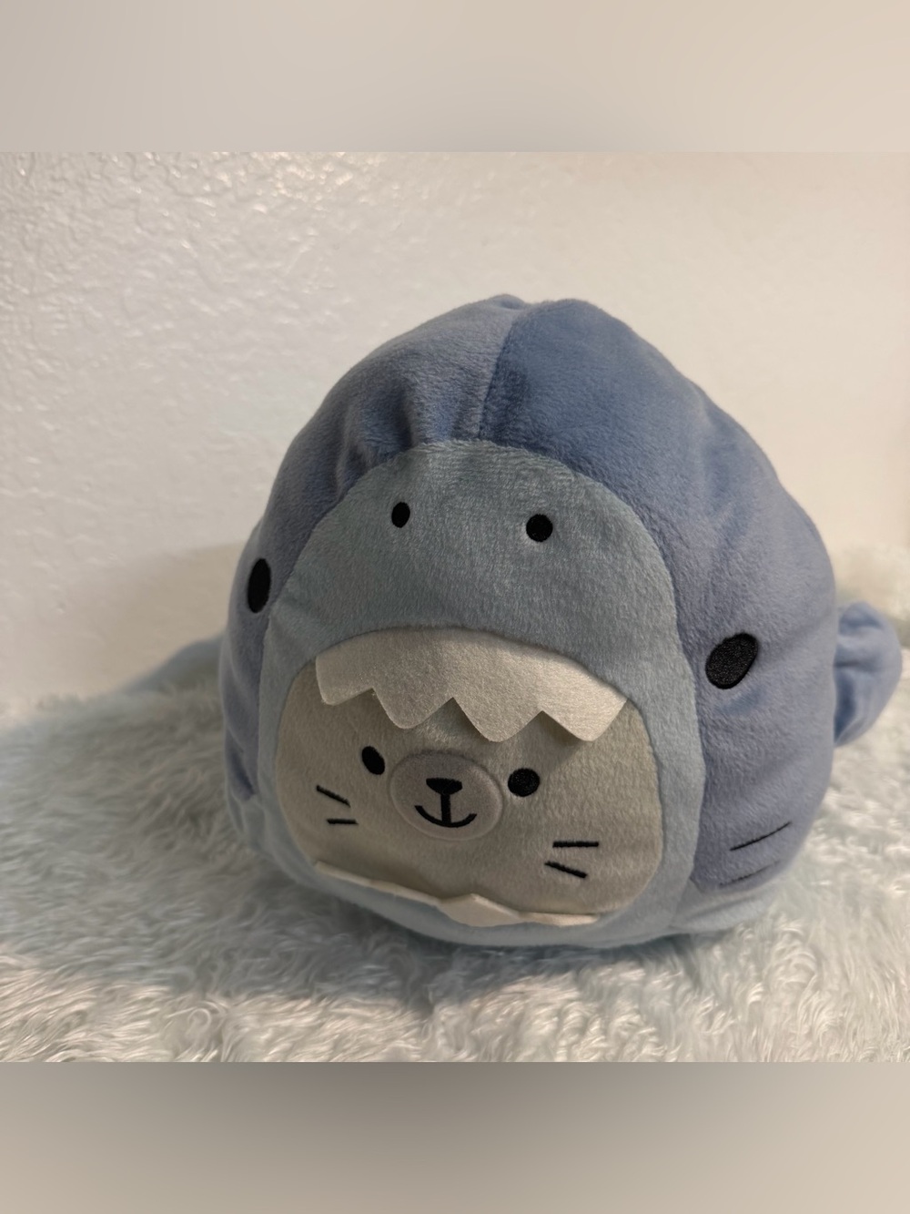 NWT Samezu Shark 17” Together Seal Blue Premium Stuffed Animal Plush Toreba FANS